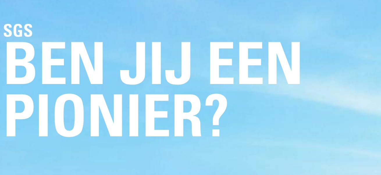 Ben jij een pioneer
